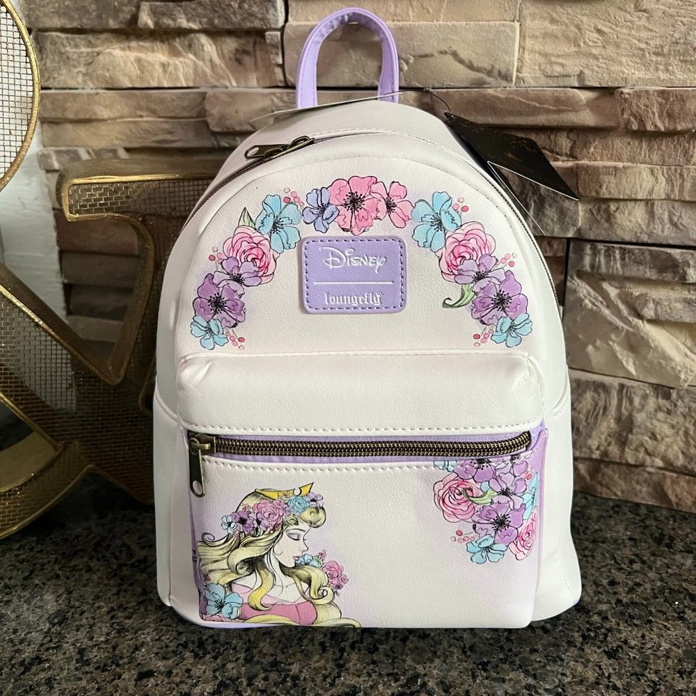 NWT Loungefly Disney Mini Backback Sleeping Beauty Aurora